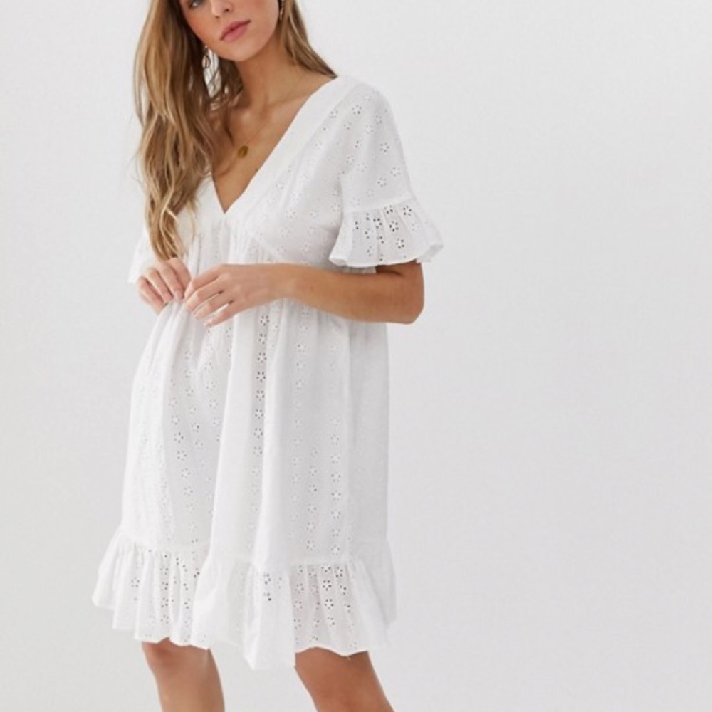 Eyelet Babydoll Dress